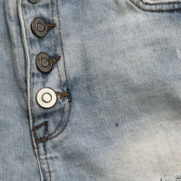 Altar’d State‎ Blue Distressed Frayed Hem Jean Shorts Size 27 or 5 Holes - Image 5