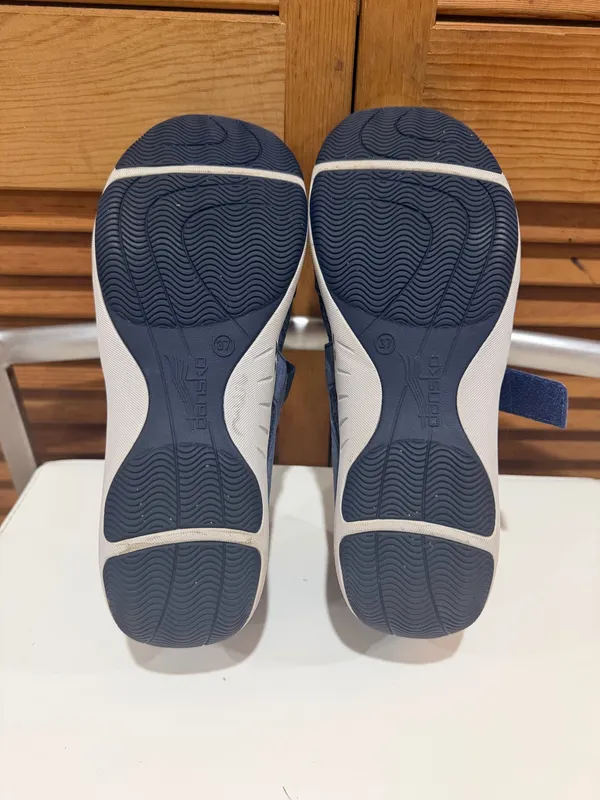 Dansko Hennie Blue Suede Mary Jane Comfort Shoes 37 US 6.5 - Image 9