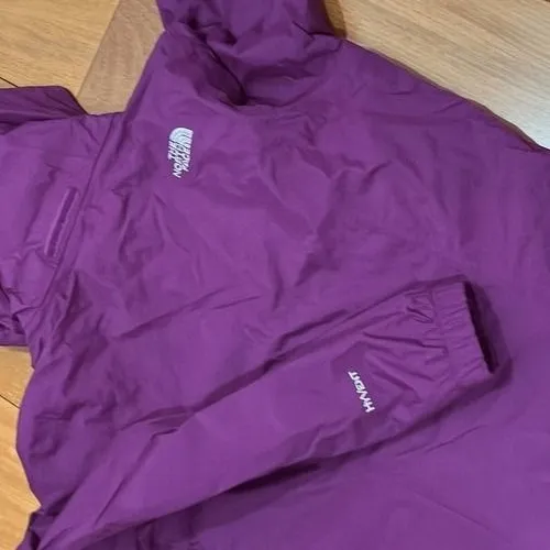 The North Face HyVent Rain Jacket Womens Purple Waterproof‎ Hooded XS - Image 4