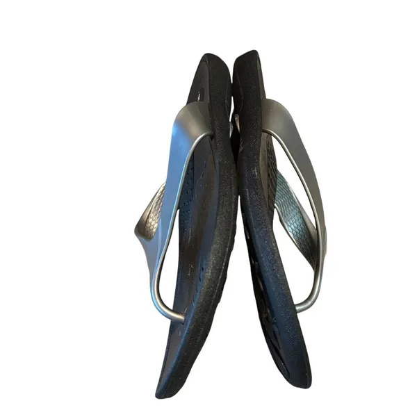 Okabashi‎ Silver Classic Contour Sole FlipFlop Beach Sandals Size Large - Image 5