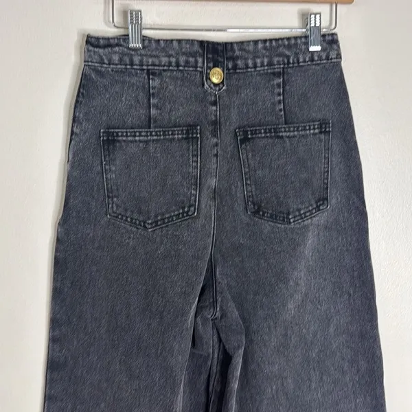 Free market flying tomatoes extreme wide leg dark sailor jeans size 27‎ - Image 12