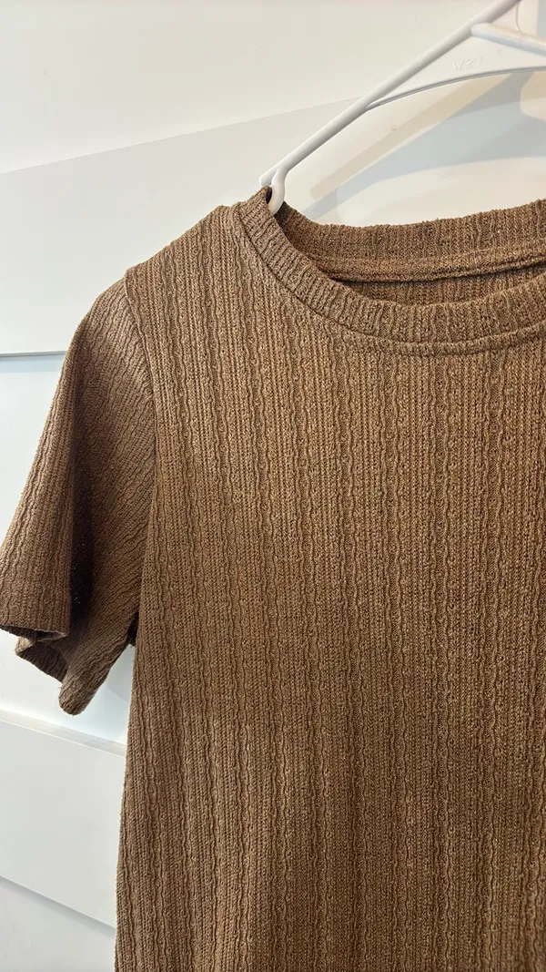 Dazy Medium Brown Tshirt - Image 2