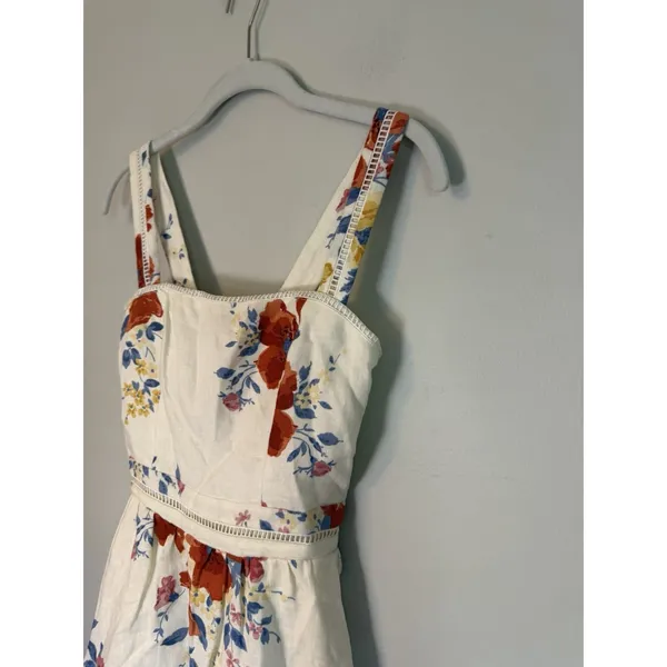 Reformation Everett 100% Linen Floral Midi Dress $298 Sz 0 NEW - Image 10