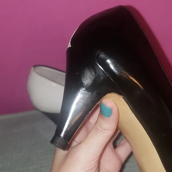 Vintage De Liso 2.5 inch Black and white Heels size 8 - Image 8