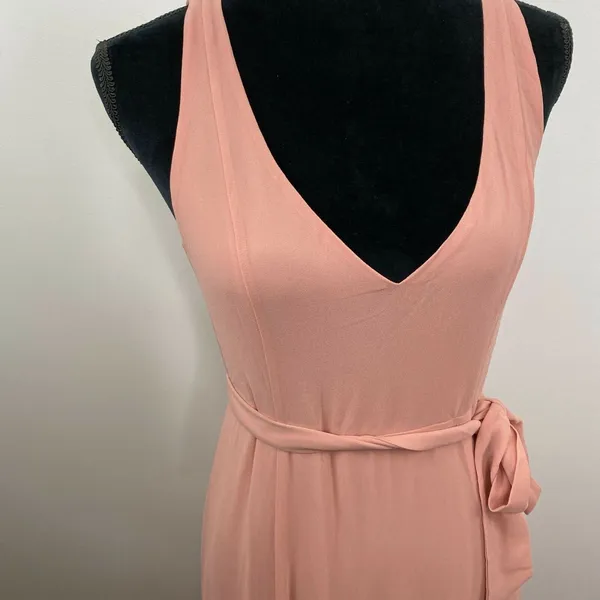 Show Me Your Mumu Jenn‎ Maxi Dress V-Neck Pink Gown Wedding Bridal Womens Medium - Image 2