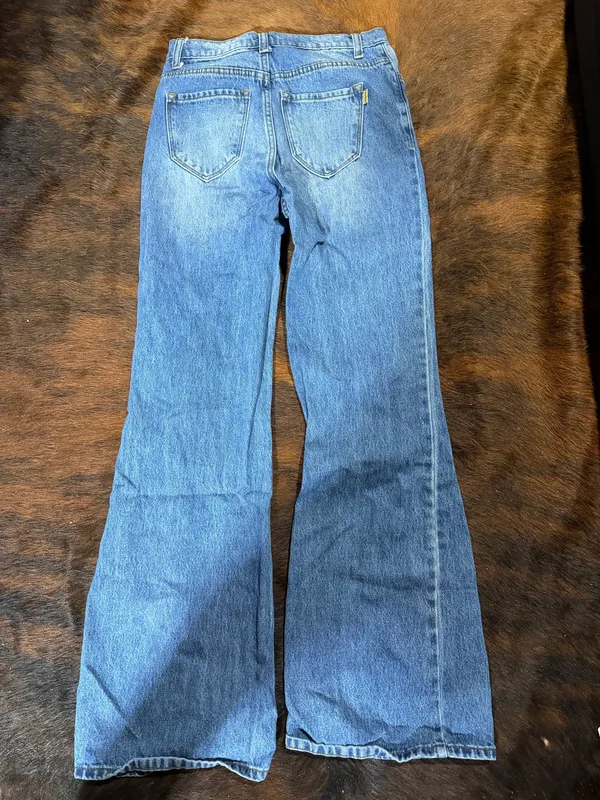Vibrant Miu Distressed Jeans Wide-Leg 1/W24 - Image 2