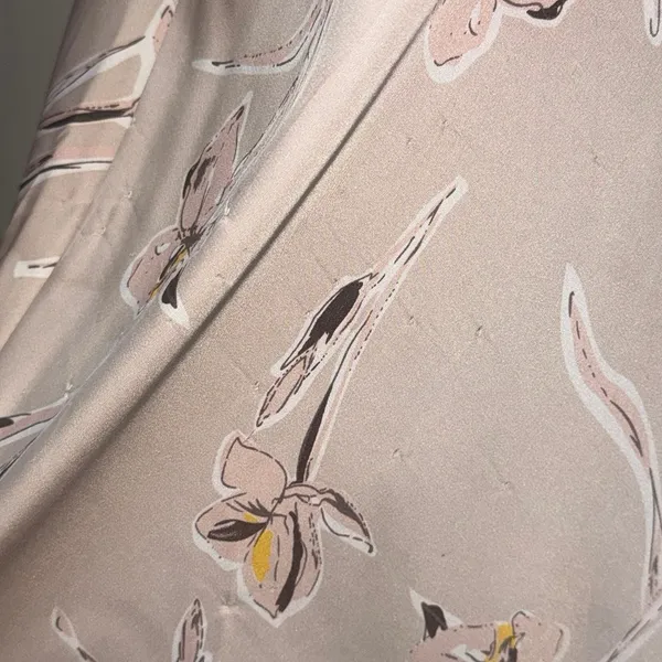 NWT Selfie Leslie LAKE COMO FITTED BODICE MIDI DRESS ORCHID PRINT BEIGE XS - Image 14