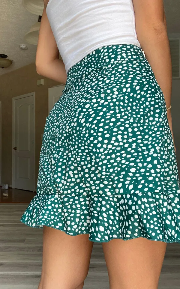 Green Wrap Skirt - Image 2