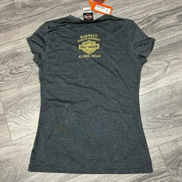 Harley Davidson moisture‎ Wicking V Neck women’s small 179 - Image 4