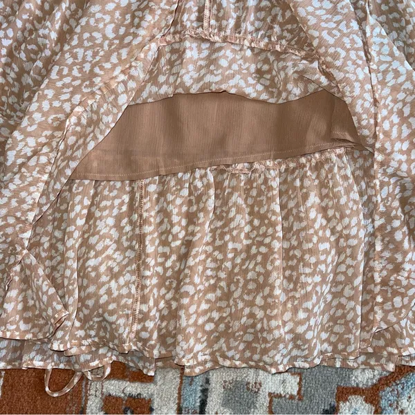 Aerie Chiffon Midi Skirt in Raw Sienna - Image 4