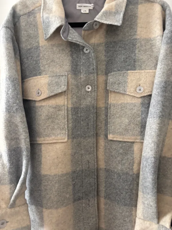 Good American Shacket Plaid - Image 3