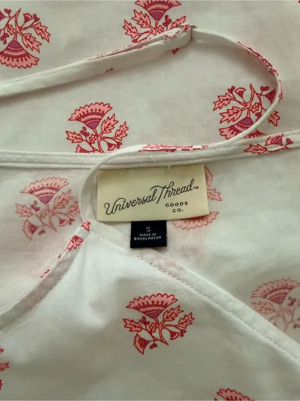 Universal Threads Floral Cotton Midi Dress Size Small - Image 7