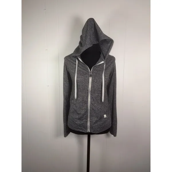 Vuori Womens Halo Performance Hoodie 2.0 Gray Size Small - Image 2