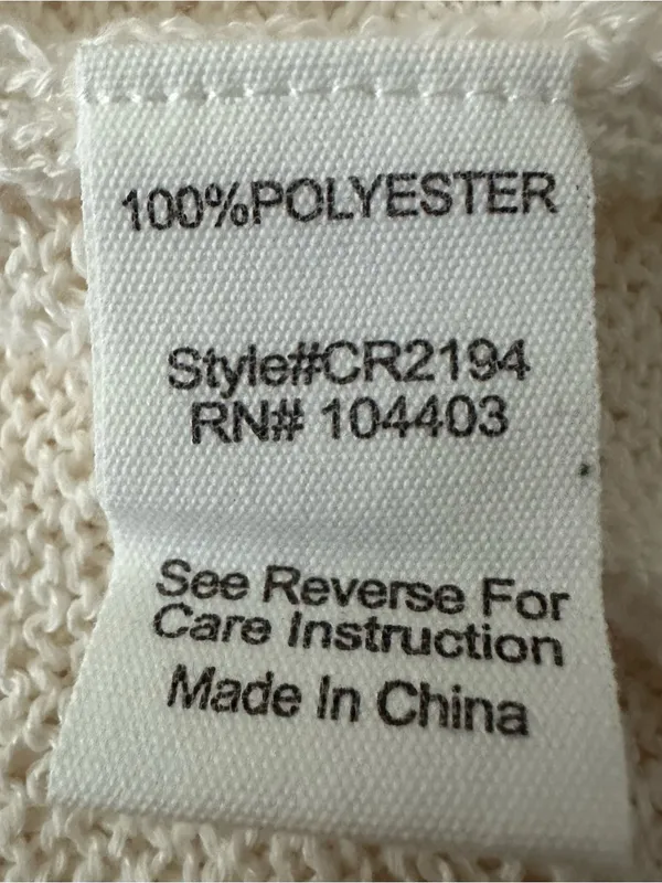 Blu Pepper Eyelet Yolk Short Sleeve Sweater Size Medium - Image 10