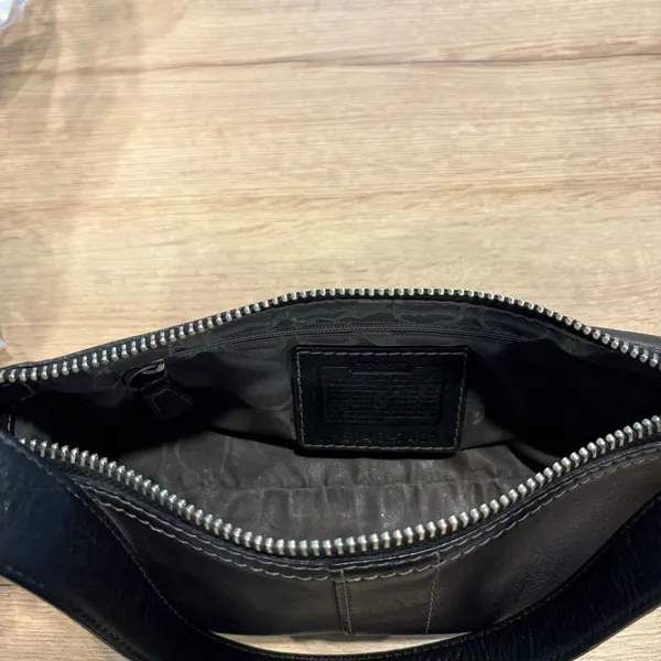Coach Black Leather Small Soho Baguette Bag‎ Silver Hardware 9541 - Image 10