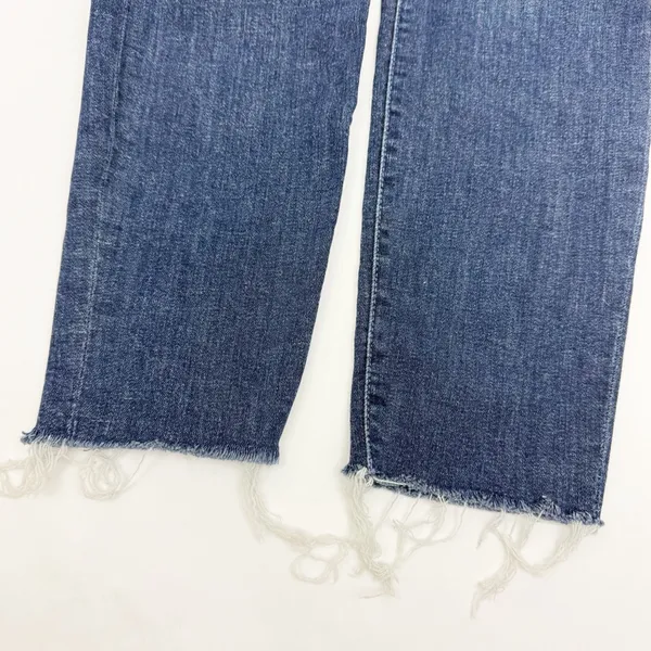 Mother Denim The Looker Ankle Fray Skinny Cigarettes Jeans Girl Crush Blue Wash - Image 11