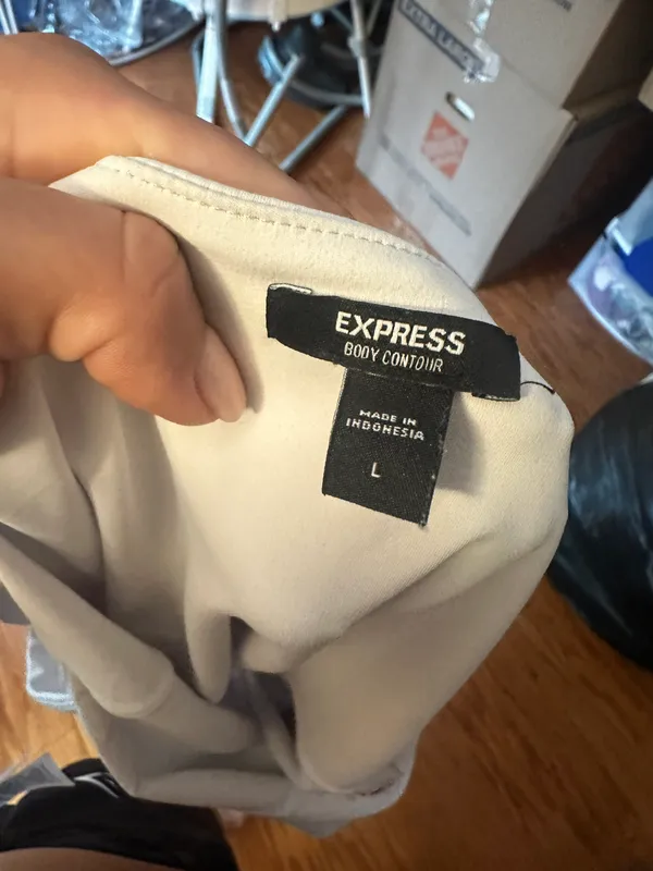 Express White Bodysuit Tank top - Image 3