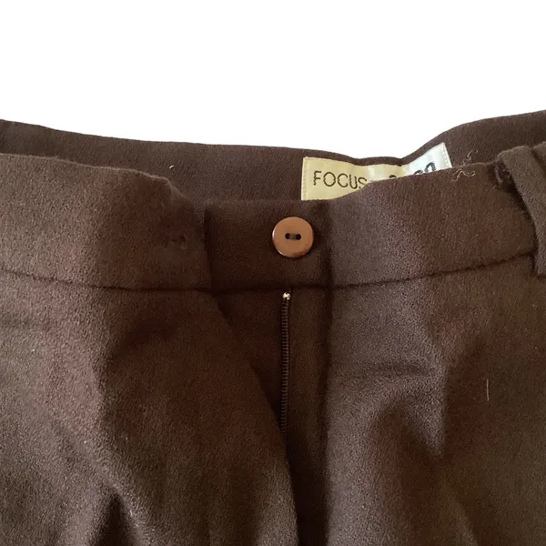 Focus 2000 Wool Pants Brown Size 10 - Image 4