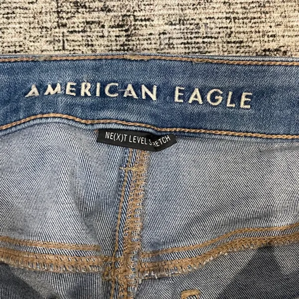 American Eagle Outfitters Womens Jeans Medium Wash High Waisted Skinny Stretch 8 - Image 5