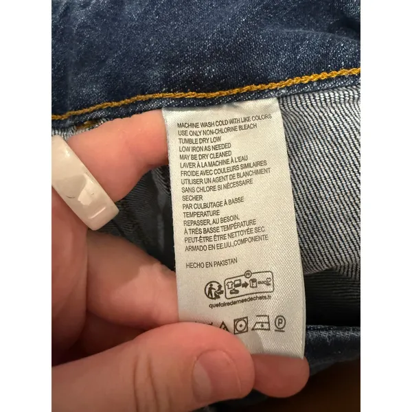 Maeve The Colette Jeans Womens 32 Blue High Rise Wide Leg Crop Anthropologie - Image 5