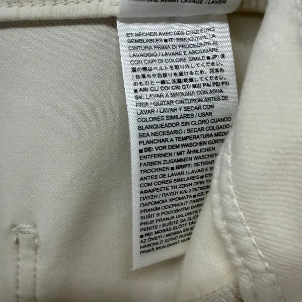 Banana‎ Republic Slim Refined Stretch Cargo Pant Women 16 Cream Modern Utility - Image 11