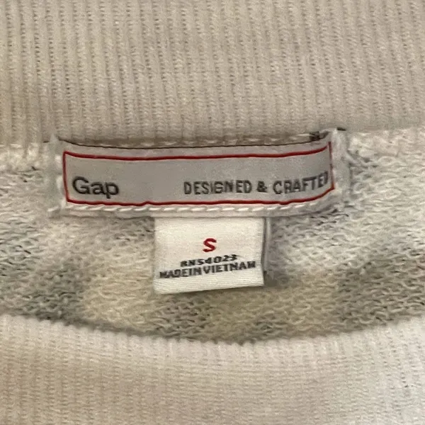 Gap Cotton‎ Pullover Sweatshirt Women Small Leopard Print Long Sleeve Crewneck - Image 6