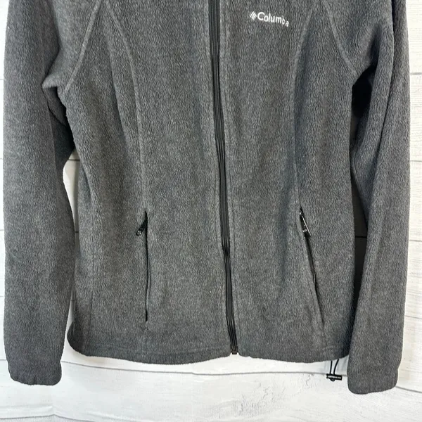Columbia Womens size Small Benton Springs Full Zip Fleece Jacket Black 1372111 - Image 5