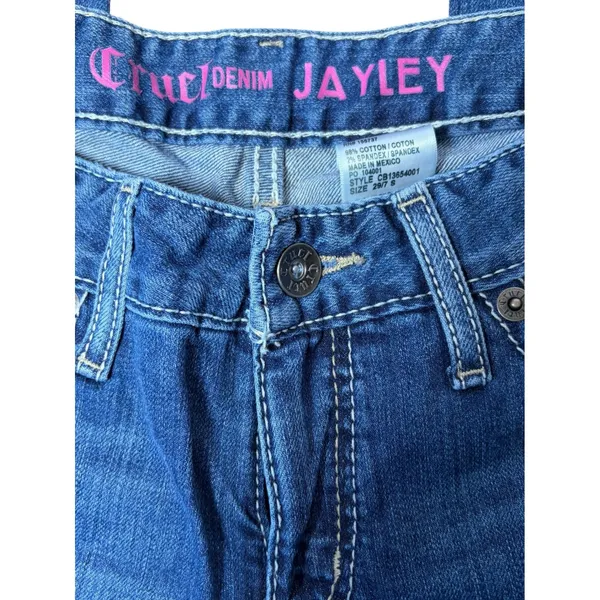 Cruel Denim Jayley Slim Bootcut Jeans Medium Wash Stretch CB13654001 Size 29/7 S - Image 5