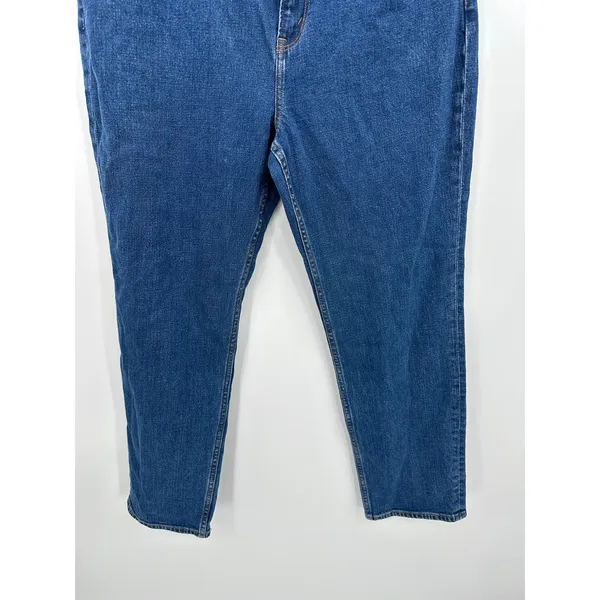 Abercrombie The Ankle Straight Ultra High Rise Denim Jeans Women‎ 33/16L NWT - Image 3