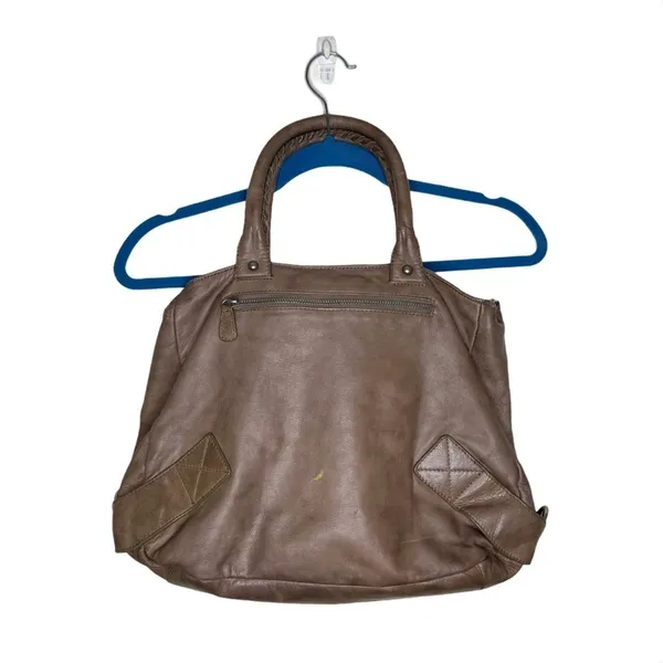 Sabina New York Brown Genuine Leather Double Handle Bag Purse - Image 6