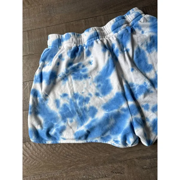 Jane and Delancey Women's‎ Blue White Tie-Dye Lounge Shorts Size Medium - Image 6