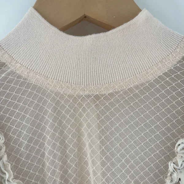 HAH Hot As Hell Dress Size Extra Small Polka Dot Swiss Dots Ruffle Lace Mesh NWT - Image 13