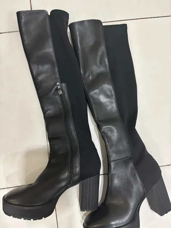 Black Knee boots Size 9 - Image 5