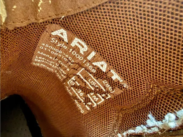 Ariat Brown Leather Cowboy Boots - Image 5