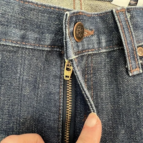 Cruel Girl Slim Juniors Size 9 Long Bootcut Jeans Dark Wash‎ Western Mid Rise - Image 5