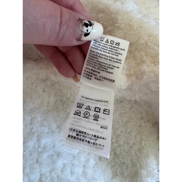 Barefoot Dreams CozyChic Robe Women Size 2 L XL White Plush Belted Loungewear - Image 5