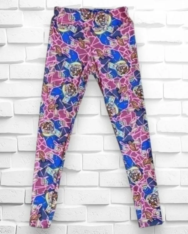 Women’s One Size Disney Leggings • Beauty & The Beast Leisurewear NWOT - Image 2