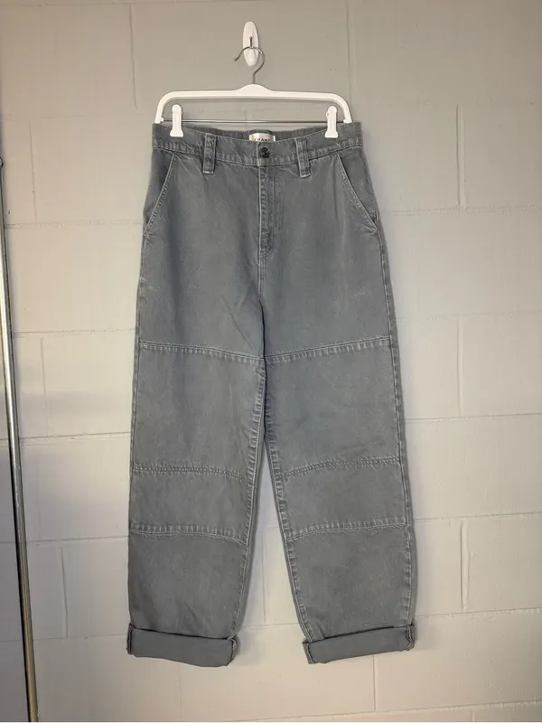 Frame Denim The Cuffed Utility Trouser in Slate Gray Women’s Size 28 Cotton Pant - Image 5