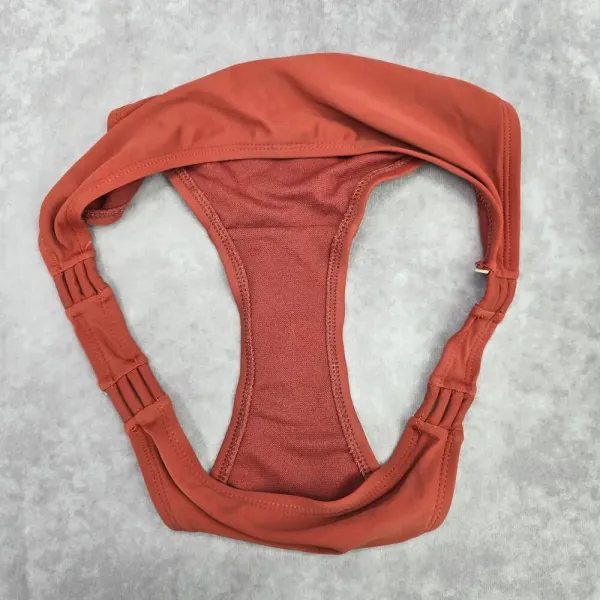 Orange Rust Copper Brown Cheeky Medium‎ Bikini Bottom Swimwear M - Image 6
