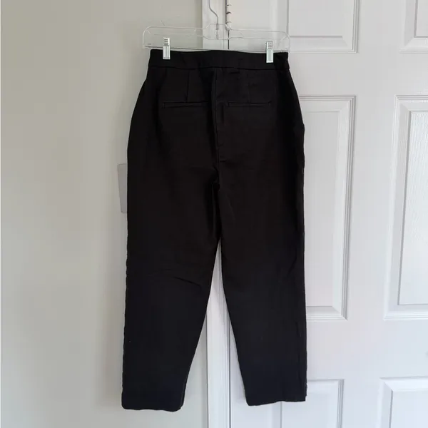 Boden Chino Pants Black High Rise Straight Leg Size 6 Pockets Workwear Office - Image 6