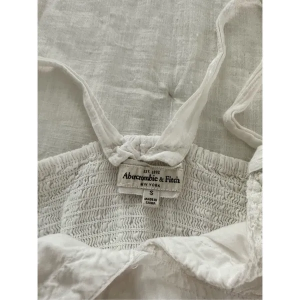 Abercrombie & Fitch Women’s Small White Ruffle Y2K 2000s Mini Dress - Image 5