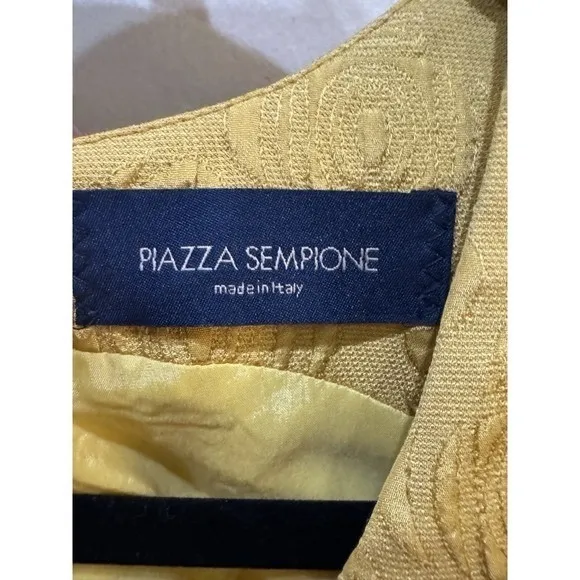 vintage Piazza Sempione sleeveless shift dress Size 42 US 12-14 Linen - Image 6