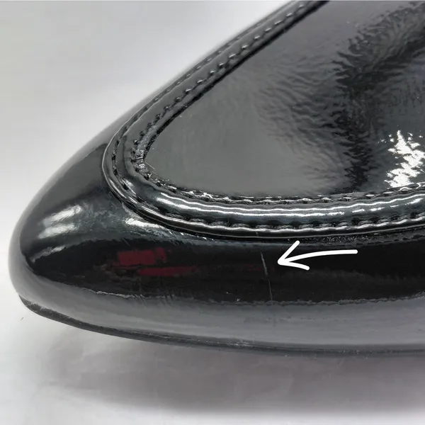 LifeStride Womens Angel Slingback Loafer Pump Sz 6.5 M Black Patent Office Shoe - Image 5