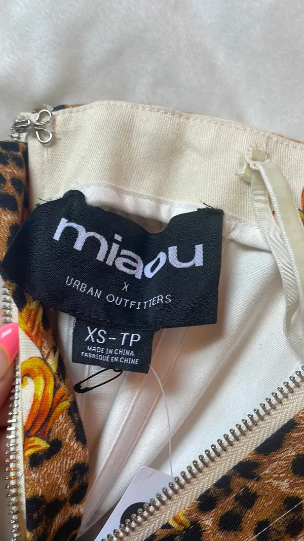 Urban Outfitters MIAOU X Exclusive Morgan Leopard Print Corset Top - Image 4