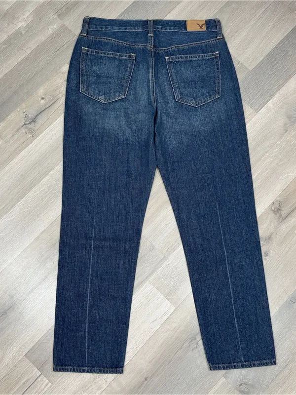 American Eagle Vintage High Rise Straight Leg Button Fly Jeans Size 8 Ankle - Image 7