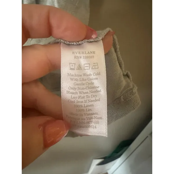 Everlane The Muscle Top in Linen Size XL - Image 5