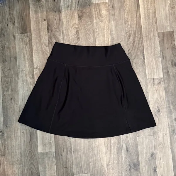 Abercrombie & Fitch YPB sculptLUX Athletic Skirt Skort with Slit Black Large - Image 2