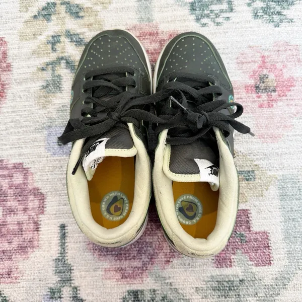 Nike Womens Dunk Low LX Avocado Shoes Size 5.5 DM7606 300 Black Green EUC - Image 7