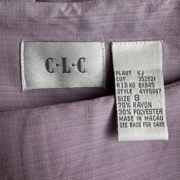 Vintage CLC Pastel‎ Lavender Purple Floral Embroidered Beaded Relaxed Maxi Dress - Image 8