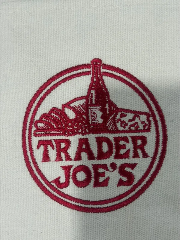 NWT Large Dark Blue Trader Joe's Canvas Reusable Tote Bag - Image 2